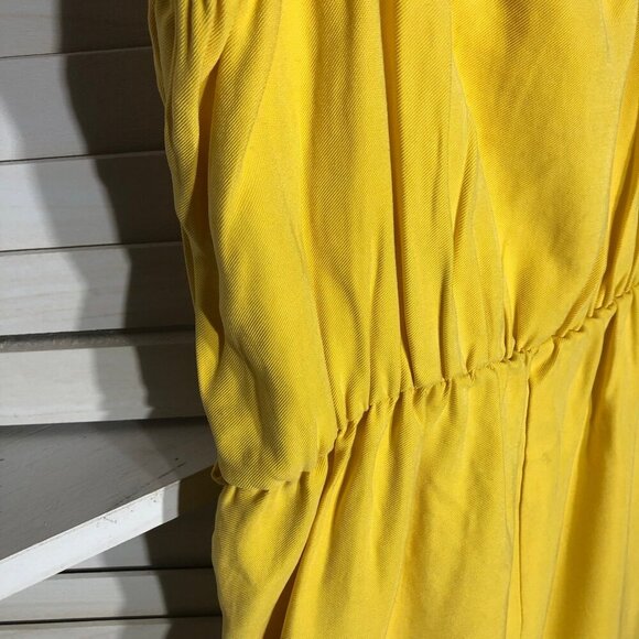 BCBGeneration Yellow Strapless Jumpsuit Rayon Blend - Small - Picture 10 of 16
